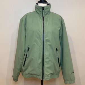 Womens Woolrich coat jacket fleece lined fall cozy layering lightweight sage